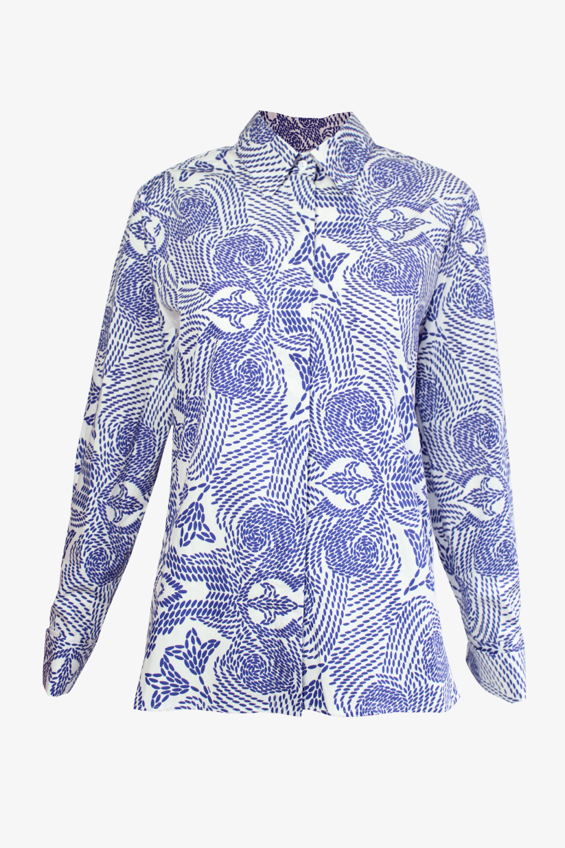 DAWID TOMASZEWSKI Hemd Hemdbluse Tekla Hanno Bubbles Front