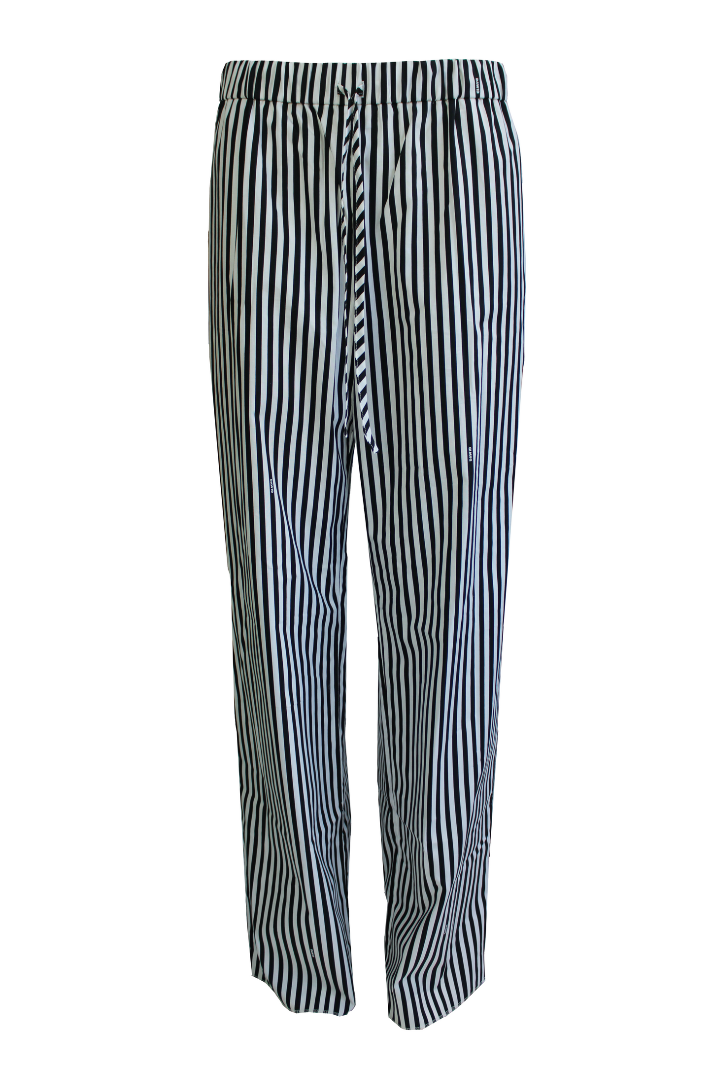 Hose Parallel Lines Cotton Black Stripes Front