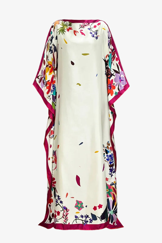 DAWID TOMASZEWSKI Kaftan Sardegna Flower Garden Creme Front