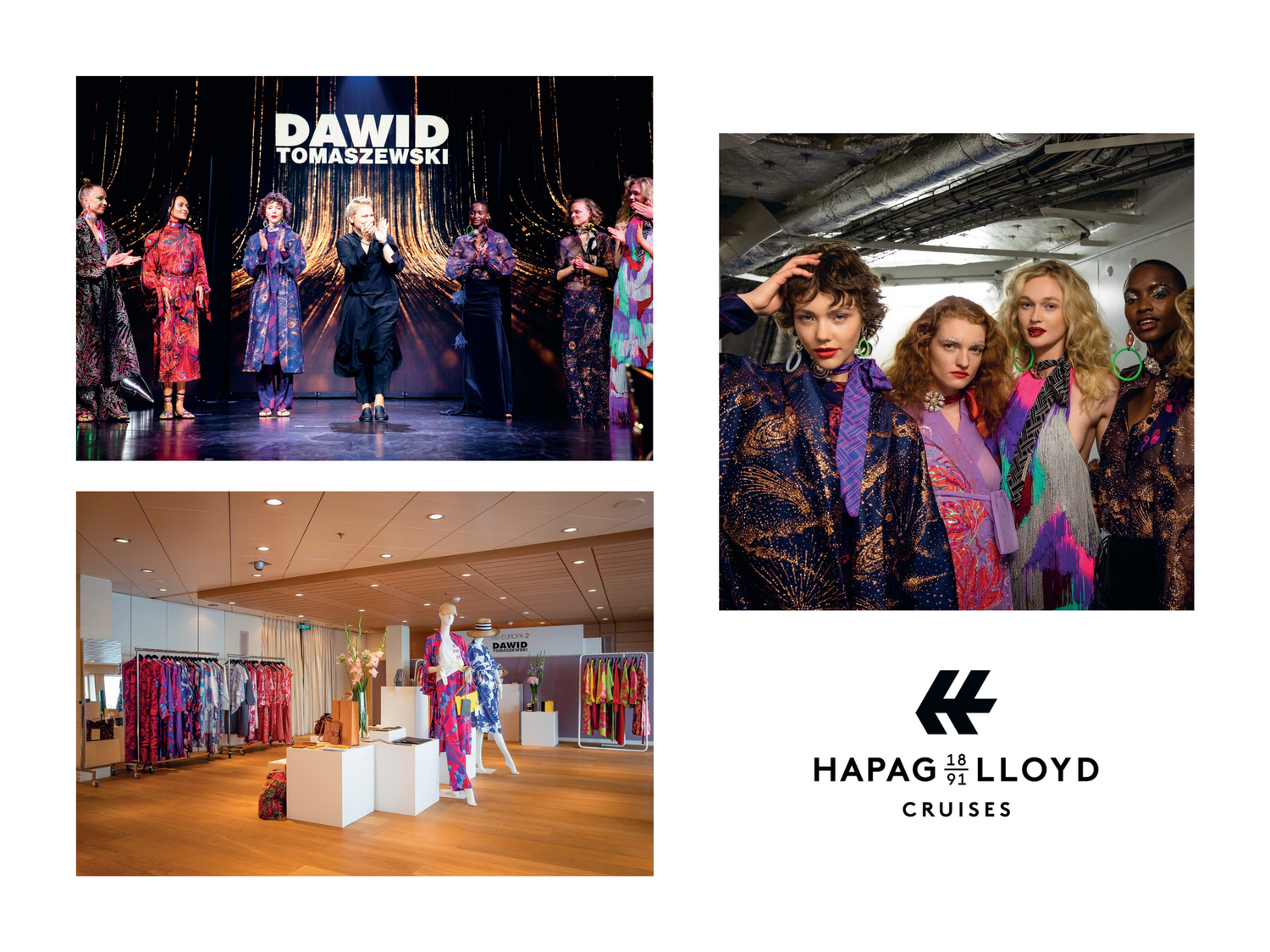 Kooperation DAWID TOMASZEWSKI und Hapag Lloyd Cruises: Berliner Modedesigner und Couturier Dawid Tomaszewski hat bereits zahlreiche besondere Kollaborationen mit verschiedenen Unternehmen ausgeführt.