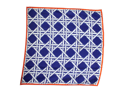 DAWID TOAMSZEWSKI Seidentuch Grande Bauhaus Navy