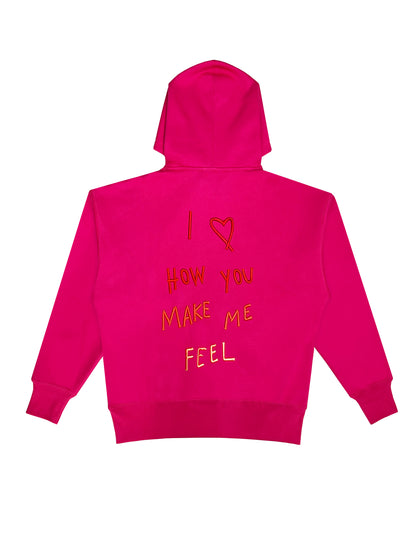Hoodie "Feel" Pink