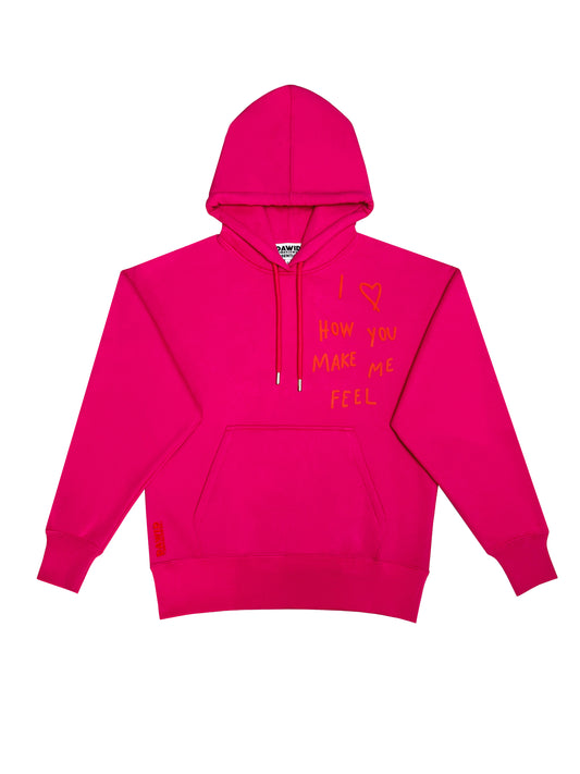 Hoodie "Feel" Pink