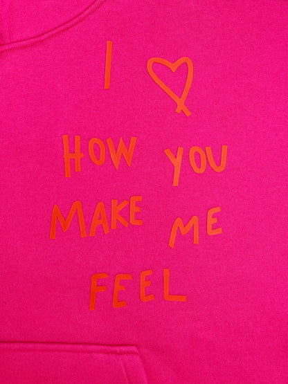 Hoodie "Feel" Pink