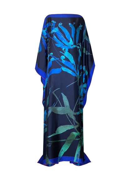 Kaftan Sardegna Granada Flowers Dark Blue