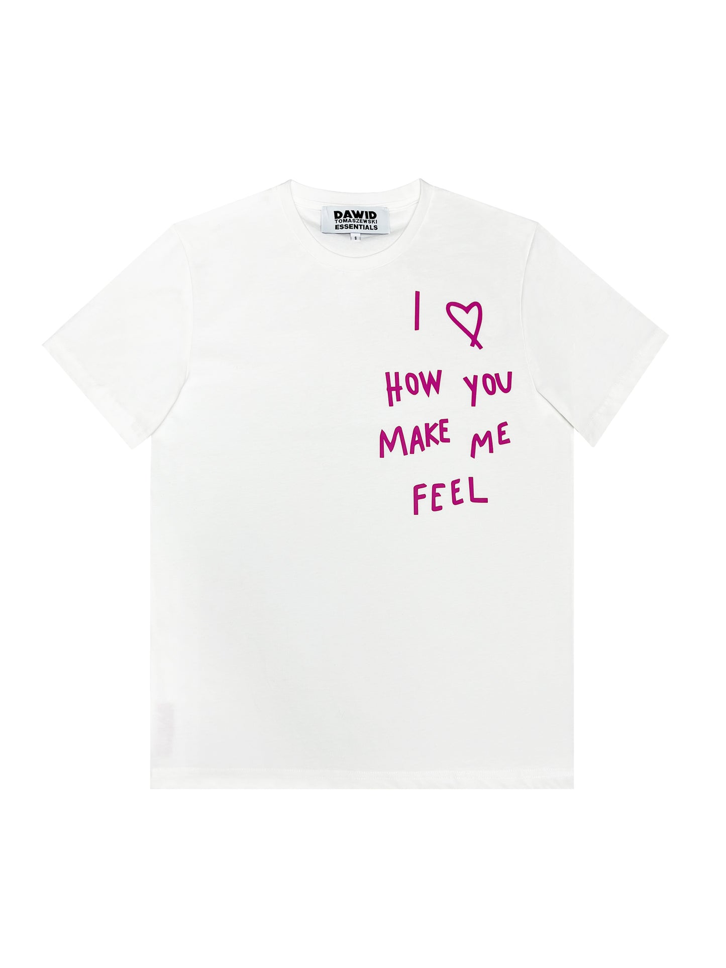 T-Shirt "I love how you make me feel" Pink Print