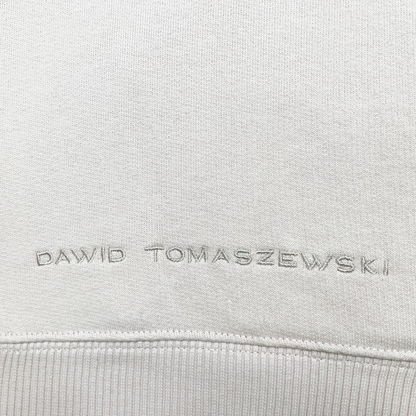 DAWID TOMASZEWSKI Hoodie "Love is Love" - Eggshell - Detail Logo 