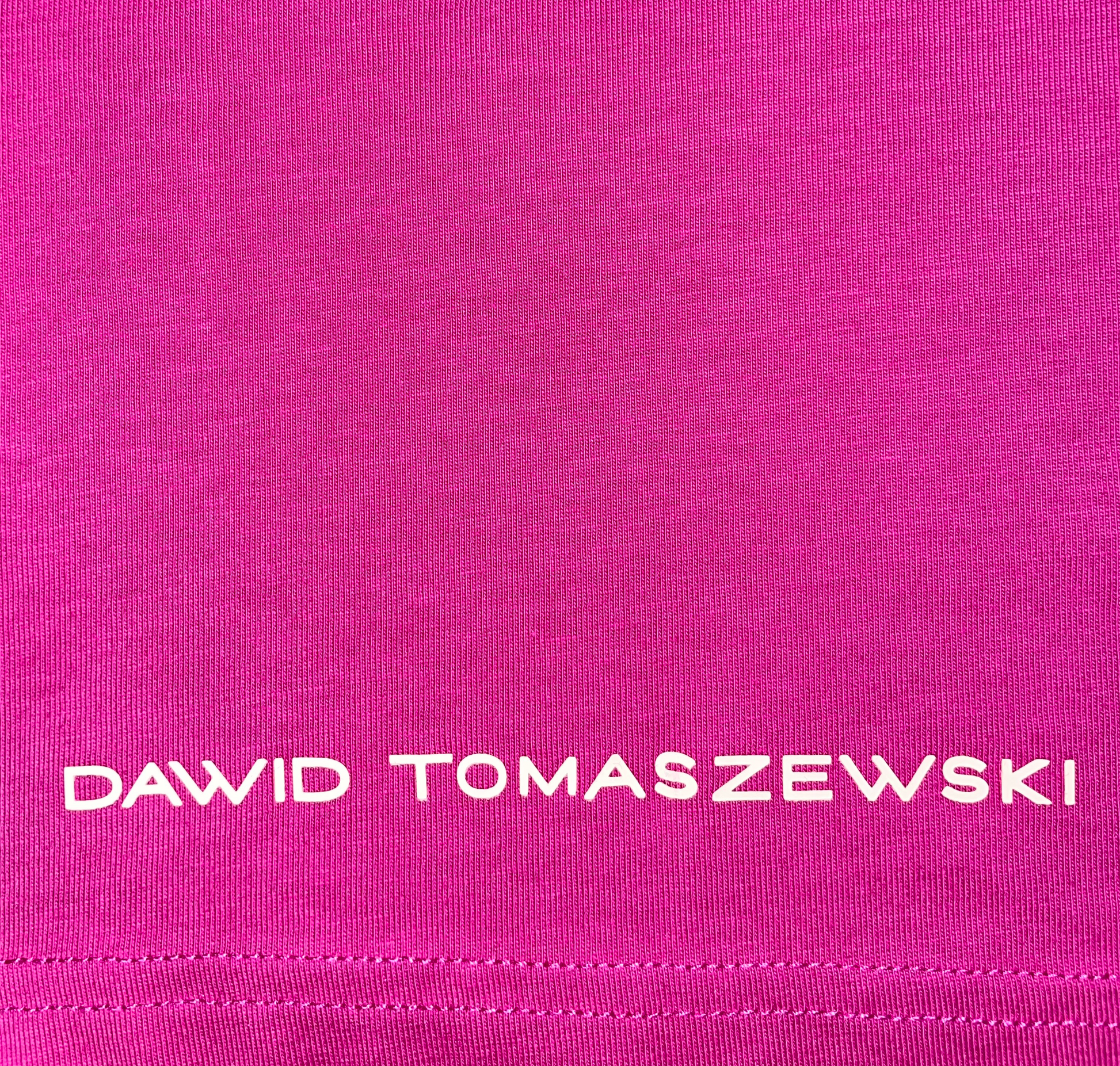 DAWID TOMASZEWSKI T-Shirt "I love how you make me feel" - Pink - Stickerei Detail