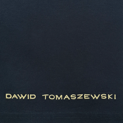 DAWID TOMASZEWSKI T-Shirt "Love is Love" - Blue - Stickerei Detail