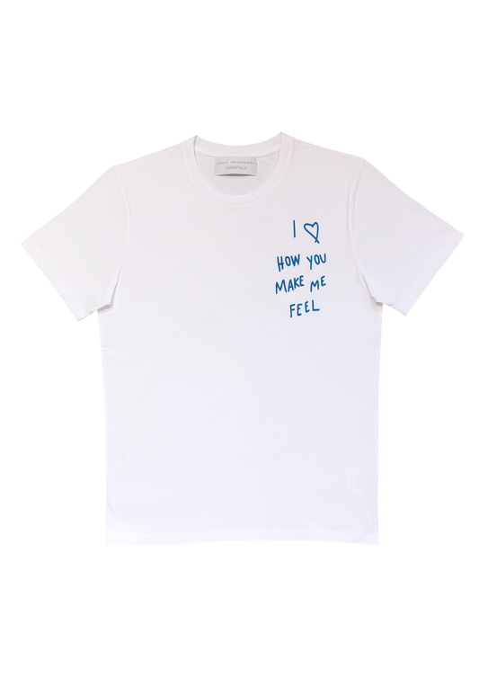 T-Shirt "I love how you make me feel" blue